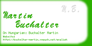 martin buchalter business card